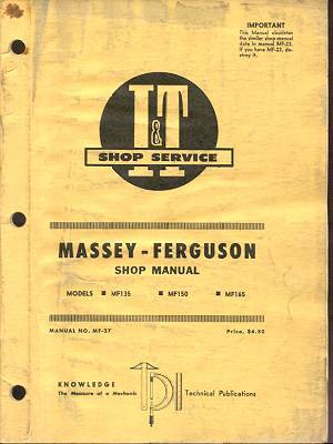 service manual massey ferguson 135